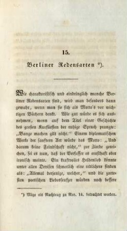 15. Berliner Redensarten