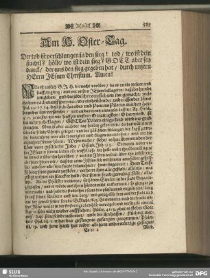 Am H. Oster-Tag