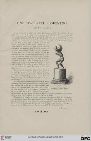 12: Une statuette florentine du XVIe siècle