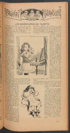 Los desengaños de florita : Páginas infantiles