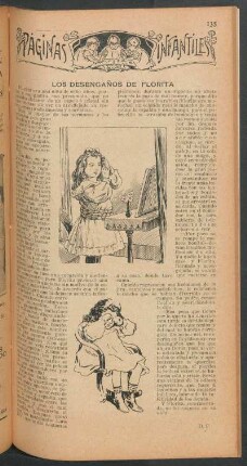 Los desengaños de florita : Páginas infantiles