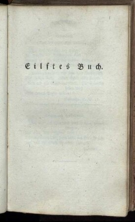 Eilftes Buch.