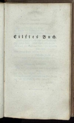 Eilftes Buch.