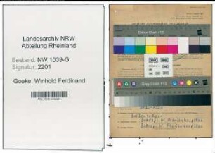Entnazifizierung Winhold Ferdinand Goeke , geb. 01.04.1918 (Arzt)