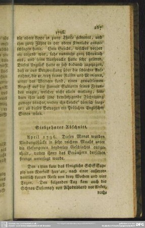 Siebzehnter Abschnitt. April 1796