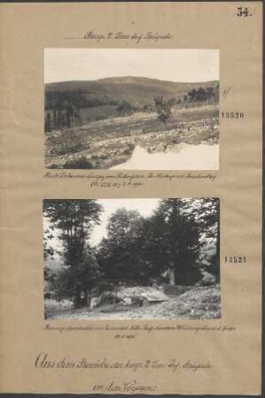 Haute Roche und Neurgey vom Rabenfelsen. Im Hintergrund Immerlinskopf (12./LIR. 12)