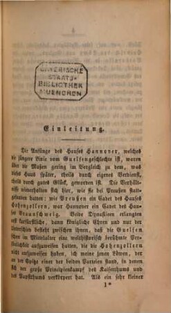 Geschichte der deutschen Höfe seit der Reformation, 18. 3. Abth., Geschichte der Höfe des Hauses Braunschweig in Deutschland und England ; 1. Th. : die Hofhaltungen zu Hannover, London und Braunschweig
