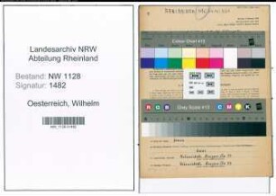 Entnazifizierung Wilhelm Oesterreich , geb. 15.12.1912 (Polizist)