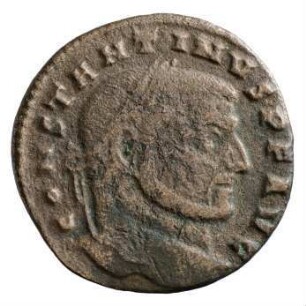 Münze, Follis, Aes 2, Herbst 307 n. chr.