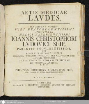 Artis Medicae Laudes