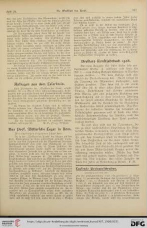 Das Prof. Müllersche Legat in Rom