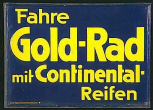 Gold-Rad mit Continental-Reifen
