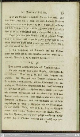 § 46. Von andern Divisionsregeln mit Decimalbrüchen
