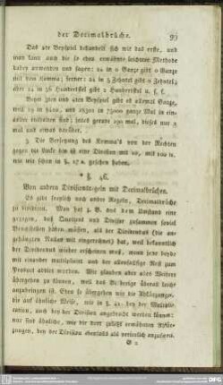 § 46. Von andern Divisionsregeln mit Decimalbrüchen