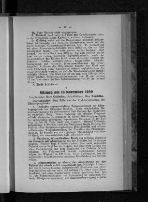 Sitzung am 18. November 1930