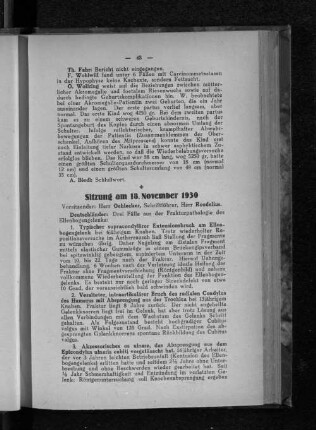 Sitzung am 18. November 1930