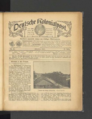 Nr. 10. Oktober 1908. III. Jahrg.