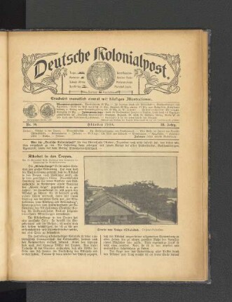 Nr. 10. Oktober 1908. III. Jahrg.