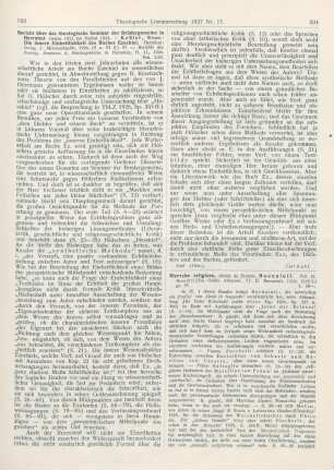 394-397 [Rezension] Buonaiuti, Ernesto, Ricerche Religiose. Vol. II