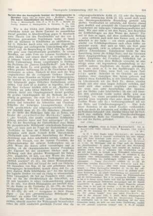 394-397 [Rezension] Buonaiuti, Ernesto, Ricerche Religiose. Vol. II