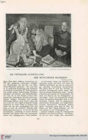 15: Die Frühjahr-Ausstellung der Münchener Secession