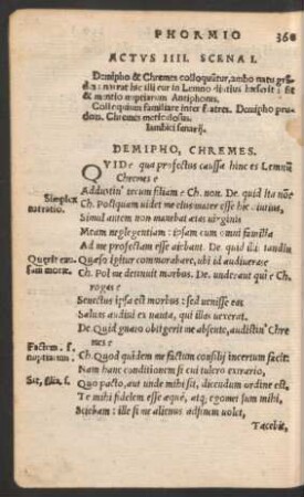 Actus IIII. Scena I.