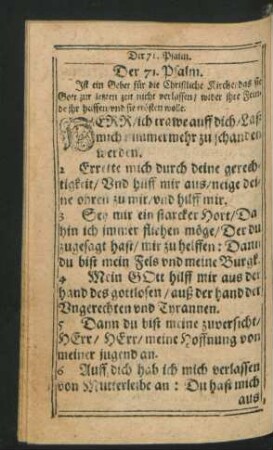 Der 71. Psalm. - Der 80. Psalm.