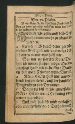 Der 71. Psalm. - Der 80. Psalm.