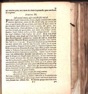 Axiom. III. Sub coronâ omnia, ipsa verò sub solo Deô est.