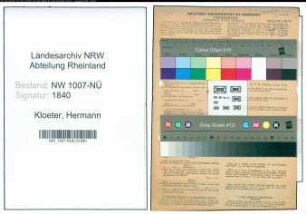 Entnazifizierung Hermann Kloeter , geb. 09.04.1915 (Schreiner)