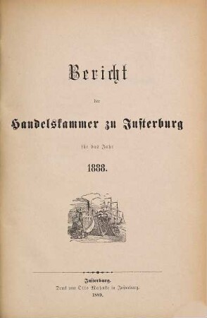 Jahresbericht der Handelskammer zu Insterburg. 1888 (1889)
