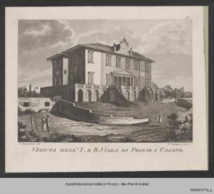 Vedute der Villa Medicea in Poggio a Caiano bei Florenz