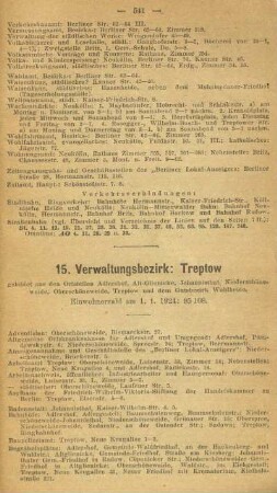 15. Verwaltungsbezirk: Treptow