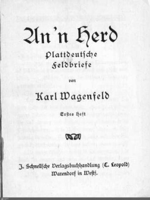 1: [An'n Herd] Band 1