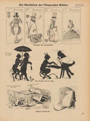 "Romanze des Junggesellen" "Der Teufel und die Katz" "Gestörte Nachtruhe"