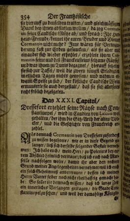 Das XXXI. Capitul.
