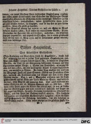 Eilfter Haupttitul: Von Asiatischen Geschichten