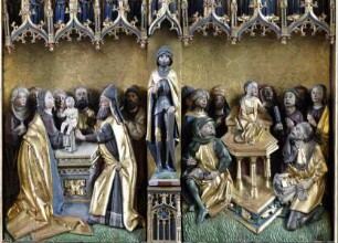 Hochaltar — Der zwölfjährige Jeus im Tempel