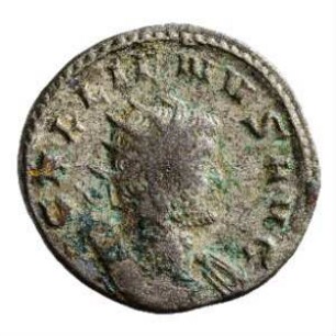 Münze, Antoninian, 258 n. Chr.