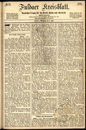 Ausgabe vom Mittwoch, den 02. Juli 1873.