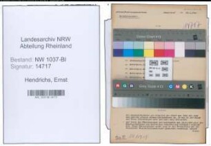 Entnazifizierung Ernst Hendrichs , geb. 05.03.1885 (Kaufmann)