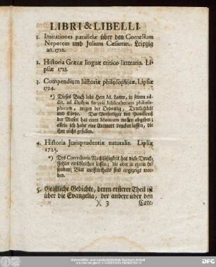 Libri & Libelli.
