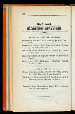 Gesammt=Staatsministerium.