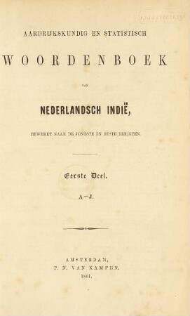Deel 1: A - J
