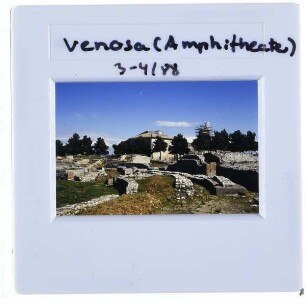 Venosa, Parco Archeologico,Venosa, Abbazia della Santissima Trinità,Venosa, Amphitheater