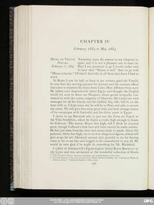Chapter IV February 1884 to May 1884