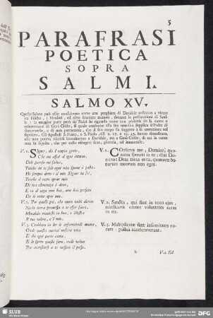 Parafrasi poetica sopra salmi