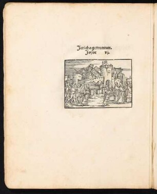 Holzschnitt: Jericho gewunnen. Josue vi.
