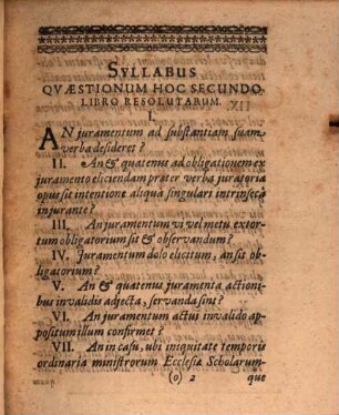 Georg. Frantzkii, IC. Libri Duo Variarum Resolutionum, 2. Materia Iuramentorum, Collectarum propter depauperatos tempore necessitatis indicendarum, ...
