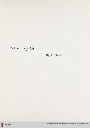 Plate: A southerly air, by A. Few